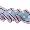 image:imageAllegra K Womens Skinny Scarf Ribbon Hair Band Heart Print Handbag Handle Neck ScarfBlue Dot
