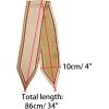 image:imageAllegra K Womens Skinny Scarf Ribbon Hair Band Heart Print Handbag Handle Neck ScarfBrown Pure