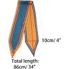 image:imageAllegra K Womens Skinny Scarf Ribbon Hair Band Heart Print Handbag Handle Neck ScarfBule Pure