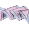 image:imageAllegra K Womens Skinny Scarf Ribbon Hair Band Heart Print Handbag Handle Neck ScarfLight Pink Pure