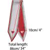 image:imageAllegra K Womens Skinny Scarf Ribbon Hair Band Heart Print Handbag Handle Neck ScarfRed Heart