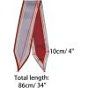 image:imageAllegra K Womens Skinny Scarf Ribbon Hair Band Heart Print Handbag Handle Neck ScarfWine Red Pure