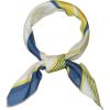 image:imageAllegra K 50cm Small Stripe Print Square Neck Wrap Scarves Head Scarf Kerchief Neckerchief Bandana for WomenYellow