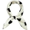 image:imageAllegra K 50cm Women Love Heart Small Square Scarves Kerchief Head Neck Scarf NeckerchiefWhite Big Dot