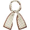image:imageAllegra K 50s Ribbon Skinny Scarf Lovely Polka Dots Pattern for Bags Hair Band Neck WrapsBrown Small Dot