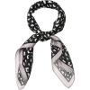 image:imageAllegra K 70cm Animal Leopard Print Silk Feeling Square Scarf Kerchief Neckerchief BandanaBlack