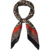 image:imageAllegra K 70cm Animal Leopard Print Silk Like Square Scarves Kerchief Neck Head Scarf Neckerchief BandanaOrange