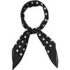 image:imageAllegra K 70cm Polka Dots Square Scarf Neck Scarves Kerchief Neckerchief Headband for WomenBlack