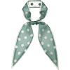 image:imageAllegra K Chic Polka Dots Women Neckerchief Skinny Scarves Hair Band Ribbon for Bag AccessoryLight Green Big Dot