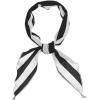 image:imageAllegra K Women Satin Triangle Neck Scarf Stripe Print Hair Wrap for Ladies Handbag Accessory Bandana