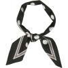 image:imageAllegra K Womens Skinny Scarf Ribbon Hair Band Heart Print Handbag Handle Neck ScarfBlack Dot
