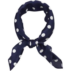 image:imageAllegra K 50cm70cm 1950s Vintage Retro Polka Dot Square Scarf Head Neck Scarves Kerchief NeckerchiefNavy Blue