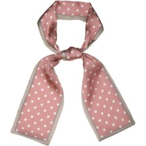 image:imageAllegra K 50s Ribbon Skinny Scarf Lovely Polka Dots Pattern for Bags Hair Band Neck WrapsPink Small Dot