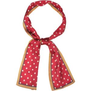 image:imageAllegra K 50s Ribbon Skinny Scarf Lovely Polka Dots Pattern for Bags Hair Band Neck WrapsRed Small Dot