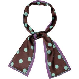 image:imageAllegra K 50s Ribbon Skinny Scarf Lovely Polka Dots Pattern for Bags Hair Band Neck WrapsWine Red Big Dot