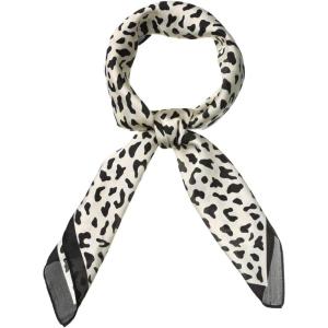 image:imageAllegra K 70cm Animal Leopard Print Silk Feeling Square Scarf Kerchief Neckerchief BandanaBeige
