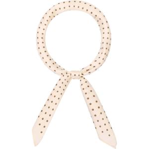 image:imageAllegra K 70cm Polka Dots Square Scarf Neck Scarves Kerchief Neckerchief Headband for WomenBeigedot