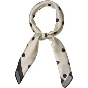 image:imageAllegra K 70cm Polka Dots Square Scarf Neck Scarves Kerchief Neckerchief Headband for WomenChampagne