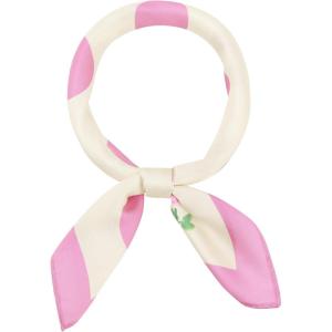 image:imageAllegra K 70cm Polka Dots Square Scarf Neck Scarves Kerchief Neckerchief Headband for WomenPink Rose
