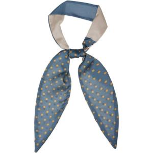 image:imageAllegra K Chic Polka Dots Women Neckerchief Skinny Scarves Hair Band Ribbon for Bag AccessoryBlue Small Dot