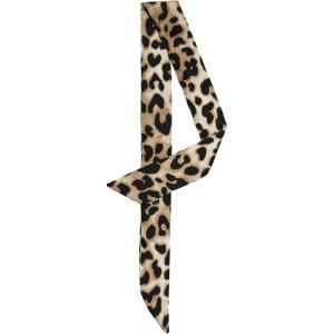 image:imageAllegra K Skinny Scarf Womens Thin Long Neckscarf Fashion Leopard Print Hairband Waistband Bag Handle AccessoryLight Brown