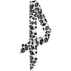 image:imageAllegra K Skinny Scarf Womens Thin Long Neckscarf Fashion Leopard Print Hairband Waistband Bag Handle AccessoryPurple