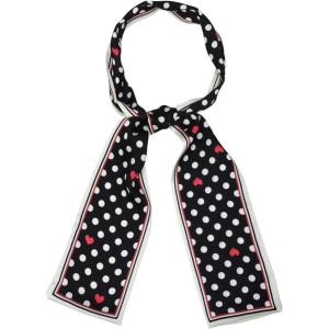 image:imageAllegra K Skinny Scarves 50s Polka Dots Neck Wraps for Women Cute Ribbon Hairband NeckerchiefBlack Heart