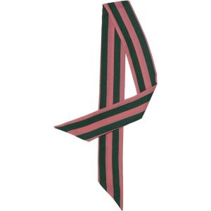image:imageAllegra K Women Polka Dots Stripe Heart Print Skinny Scarf Sharp Neck Scarves DoubleSided NeckerchiefGreen Pink