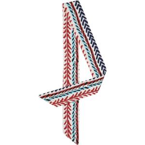 image:imageAllegra K Women Polka Dots Stripe Heart Print Skinny Scarf Sharp Neck Scarves DoubleSided NeckerchiefRed White