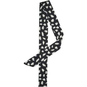 image:imageAllegra K Women Skinny Ribbon Neckerchief Heart Pattern Narrow Hair Wrist Scarf Headband Handbag Handle WrapBlack Floral