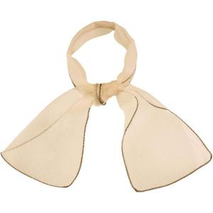 image:imageAllegra K Women Transparent Skinny Organza Scarf Solid Color Lightweight NeckerchiefKhaki
