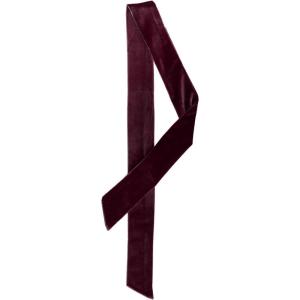 image:imageAllegra K Women Vintage Velvet Skinny Neck Scarves Solid Color Long Neckerchief Hairband Narrow WaistbandWine Red