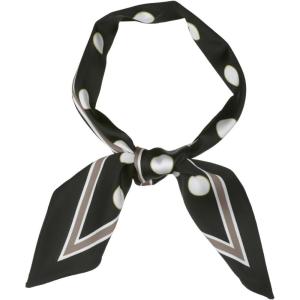 image:imageAllegra K Womens Skinny Scarf Ribbon Hair Band Heart Print Handbag Handle Neck ScarfBlack Dot