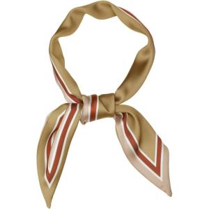 image:imageAllegra K Womens Skinny Scarf Ribbon Hair Band Heart Print Handbag Handle Neck ScarfBrown Pure