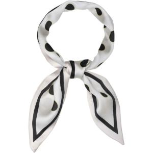image:imageAllegra K Womens Skinny Scarf Ribbon Hair Band Heart Print Handbag Handle Neck ScarfWhite Dot