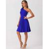 image:imageAllegra K Evening Cocktail Dress for Womens Valentines Day Elegant Flared One Shoulder Formal DressesRoyal Blue