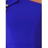 image:imageAllegra K Evening Cocktail Dress for Womens Valentines Day Elegant Flared One Shoulder Formal DressesRoyal Blue