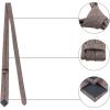 image:imageAllegra K Mens Self Tied Solid Color Formal Casual Skinny NecktieCoffee