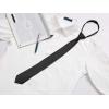 image:imageAllegra K Mens Skinny Pretied Solid Color Zipper Ties Neck Adjustable Strap Wedding Groom TieBlack