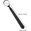 image:imageAllegra K Mens Skinny Pretied Solid Color Zipper Ties Neck Adjustable Strap Wedding Groom TieBlack