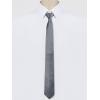 image:imageAllegra K Mens Skinny Pretied Solid Color Zipper Ties Neck Adjustable Strap Wedding Groom TieDark Gray