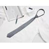 image:imageAllegra K Mens Skinny Pretied Solid Color Zipper Ties Neck Adjustable Strap Wedding Groom TieDark Gray
