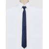 image:imageAllegra K Mens Skinny Pretied Solid Color Zipper Ties Neck Adjustable Strap Wedding Groom TieNavy Blue