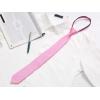 image:imageAllegra K Mens Skinny Pretied Solid Color Zipper Ties Neck Adjustable Strap Wedding Groom TiePink