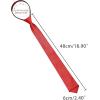 image:imageAllegra K Mens Skinny Pretied Solid Color Zipper Ties Neck Adjustable Strap Wedding Groom TieRed