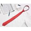 image:imageAllegra K Mens Skinny Pretied Solid Color Zipper Ties Neck Adjustable Strap Wedding Groom TieRed