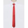 image:imageAllegra K Mens Skinny Pretied Solid Color Zipper Ties Neck Adjustable Strap Wedding Groom TieRed