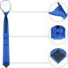 image:imageAllegra K Mens Skinny Pretied Solid Color Zipper Ties Neck Adjustable Strap Wedding Groom TieRoyal Blue
