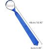 image:imageAllegra K Mens Skinny Pretied Solid Color Zipper Ties Neck Adjustable Strap Wedding Groom TieRoyal Blue