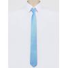 image:imageAllegra K Mens Skinny Pretied Solid Color Zipper Ties Neck Adjustable Strap Wedding Groom TieSky Blue